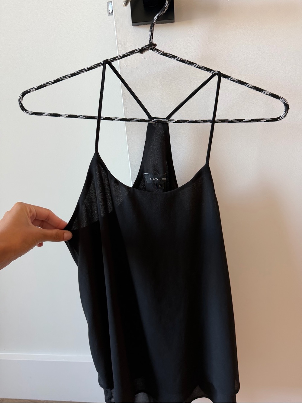 New Look Black Strappy Chemise Cami